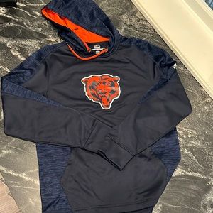 Chicago Bears navy size small hooded sweatshirt with front pocket